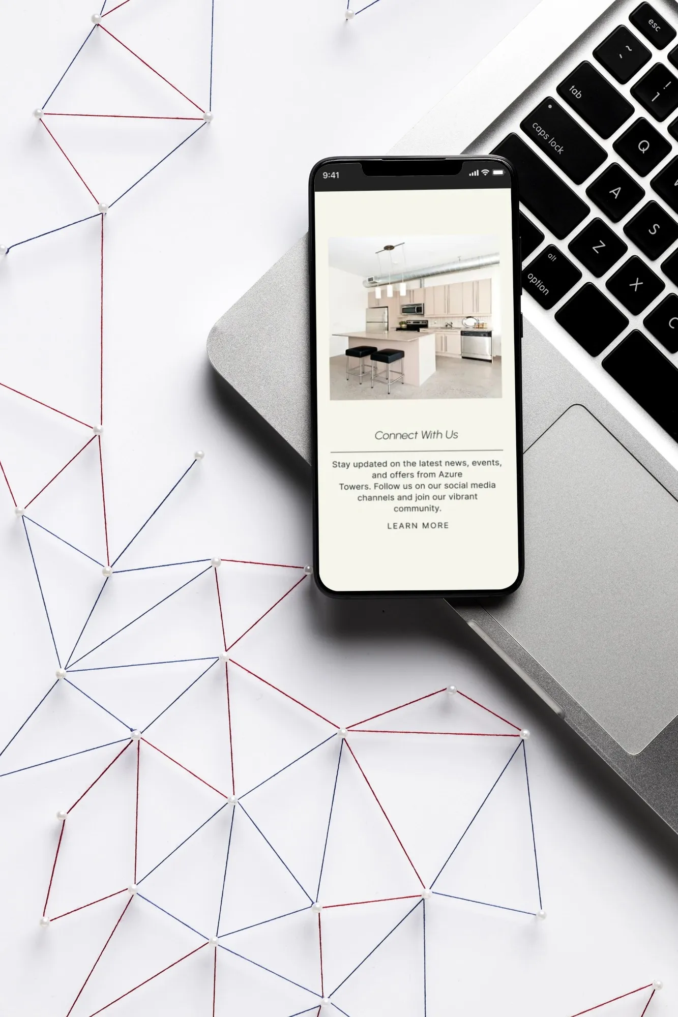 Azure Tower website viewing on phone