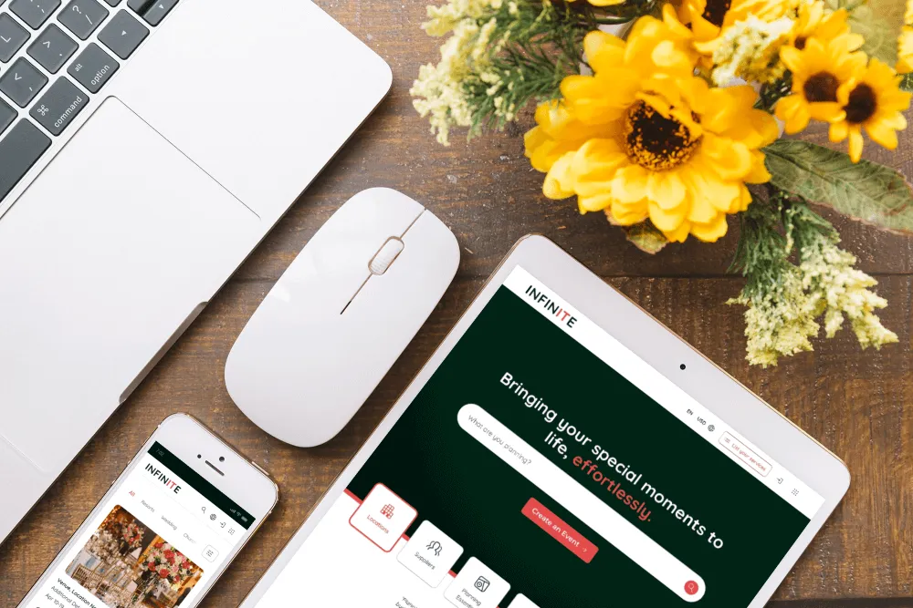 Infinite website viewing on tablet and mobile phone
